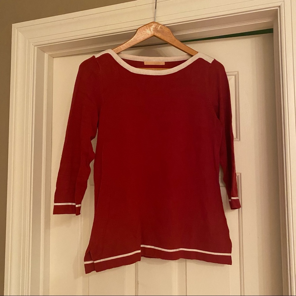 Zarina boatneck 3/4 length sleeve top Medium